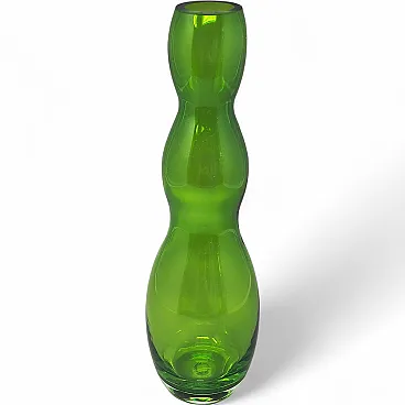 Mid-Century Modern V. Nason Murano green glass vase, 1970s