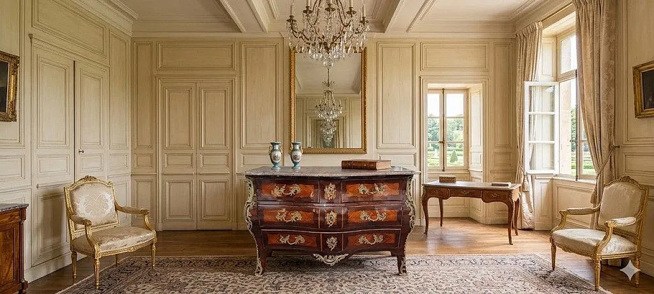 Laminated domed chest of drawers, early 18th century 9