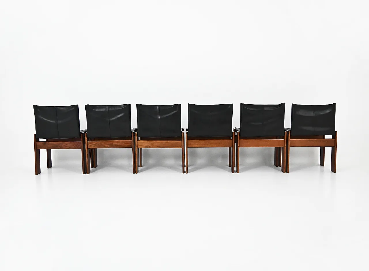 6 Sedie da pranzo Monk di Afra & Tobia Scarpa per Molteni, anni '70 5