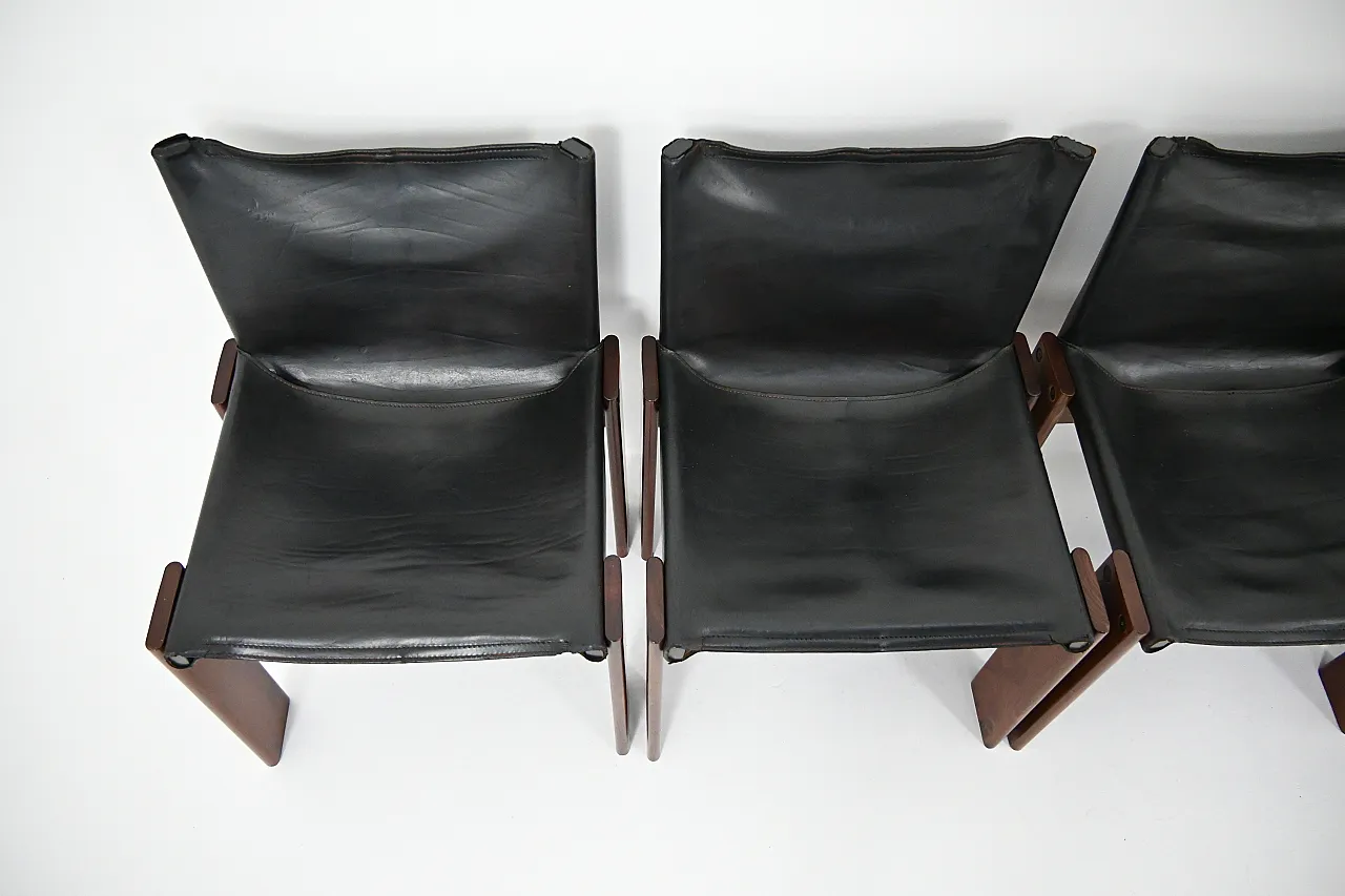 6 Sedie da pranzo Monk di Afra & Tobia Scarpa per Molteni, anni '70 8