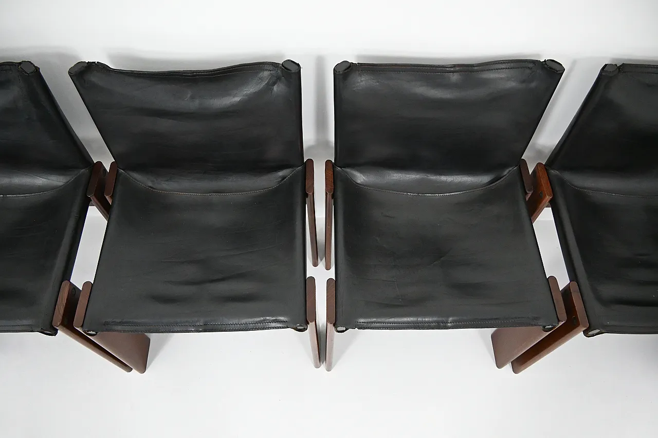 6 Sedie da pranzo Monk di Afra & Tobia Scarpa per Molteni, anni '70 9