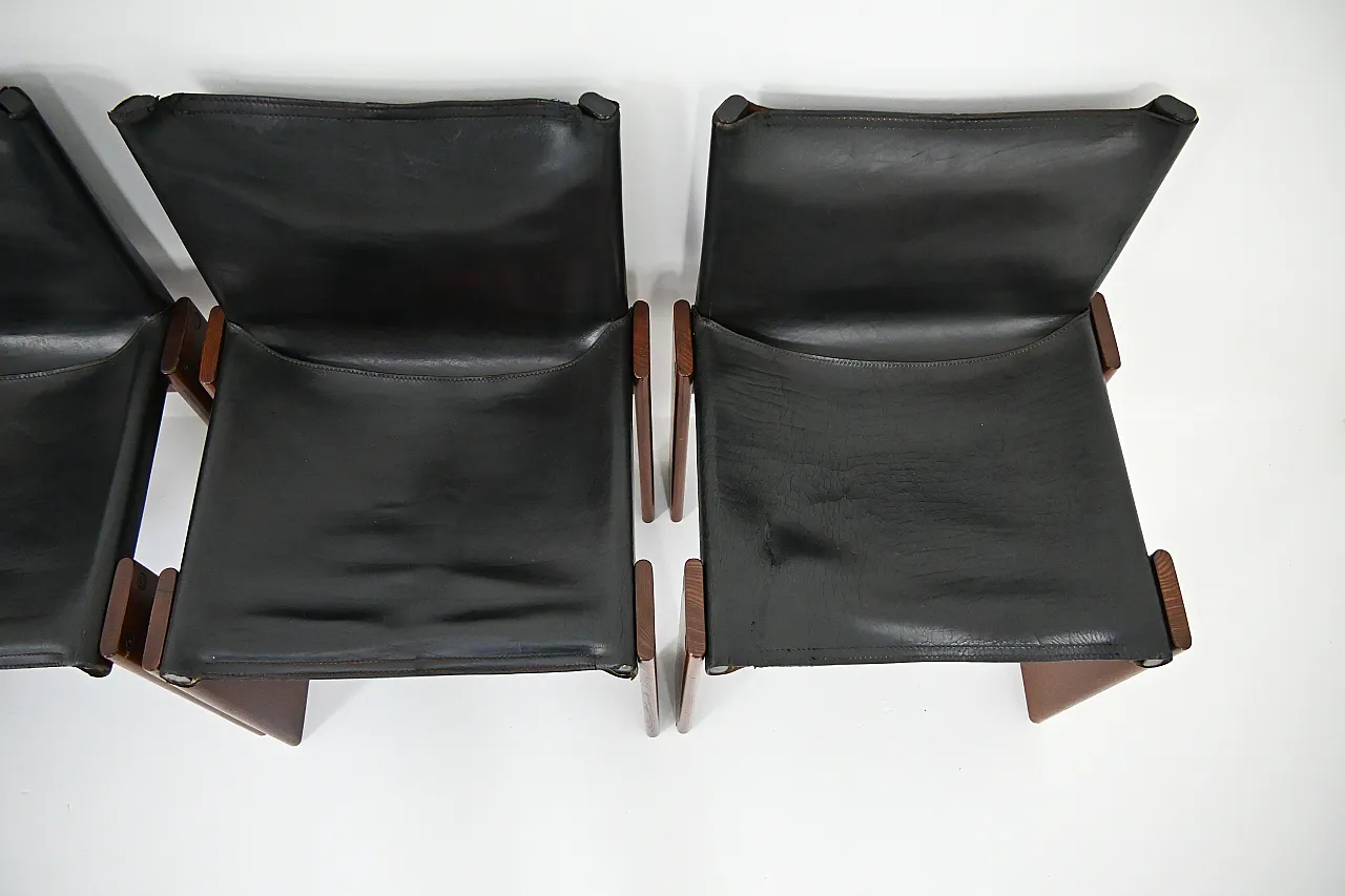 6 Sedie da pranzo Monk di Afra & Tobia Scarpa per Molteni, anni '70 10