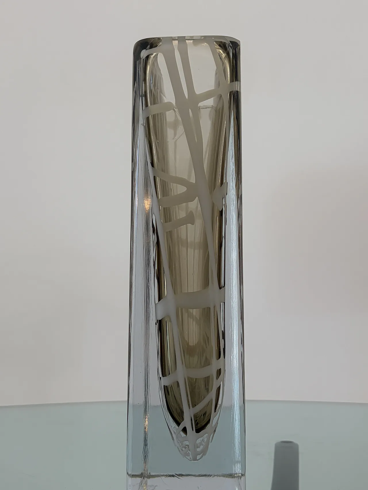 Vaso in vetro di Murano firmato Roberto Beltrami, anni '90 6