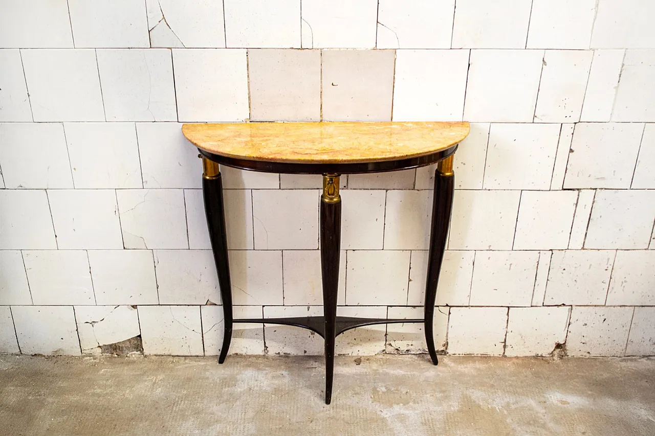 Teak console table attributed to Osvaldo Borsani, 1950s 2