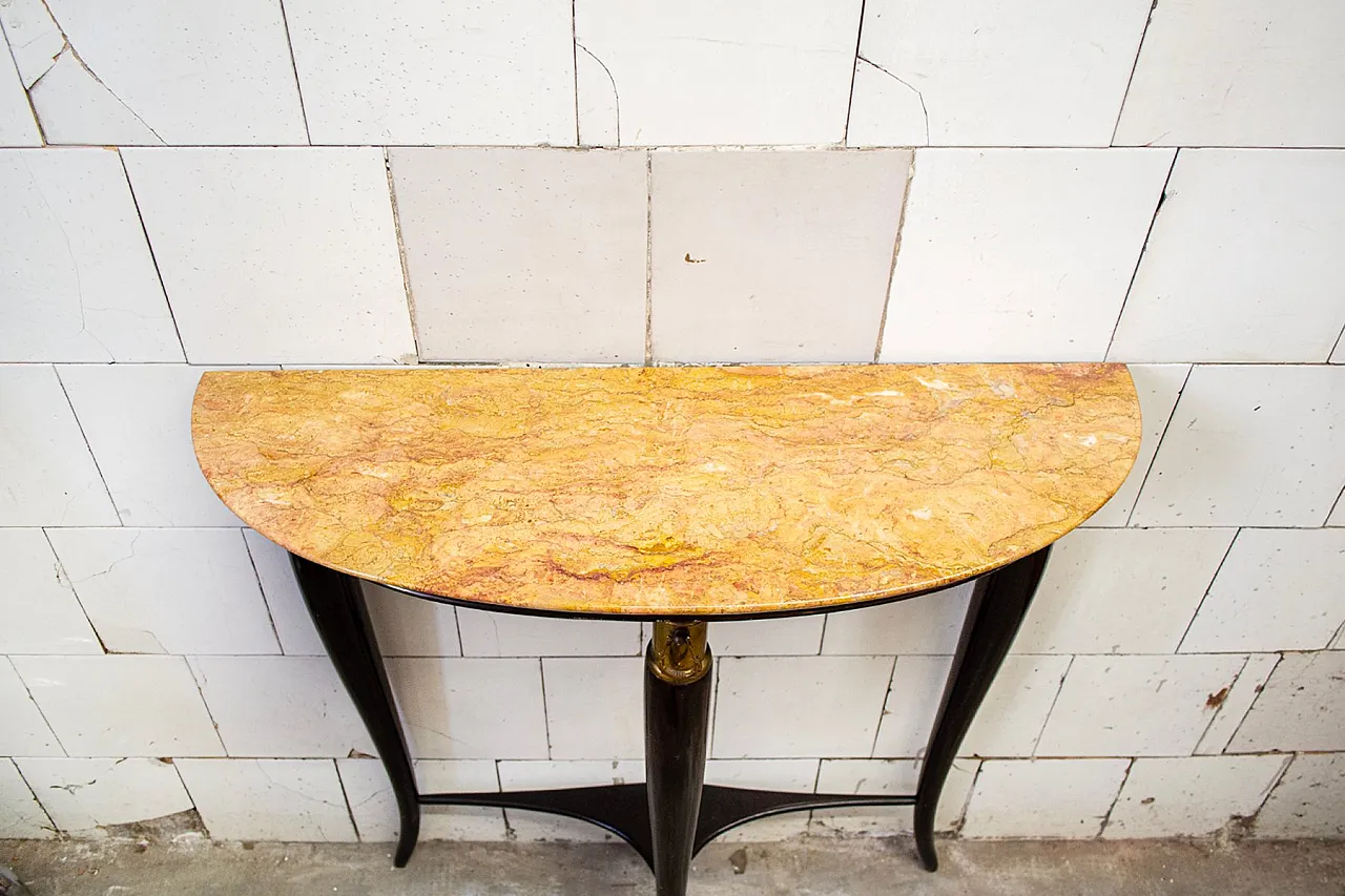 Teak console table attributed to Osvaldo Borsani, 1950s 3