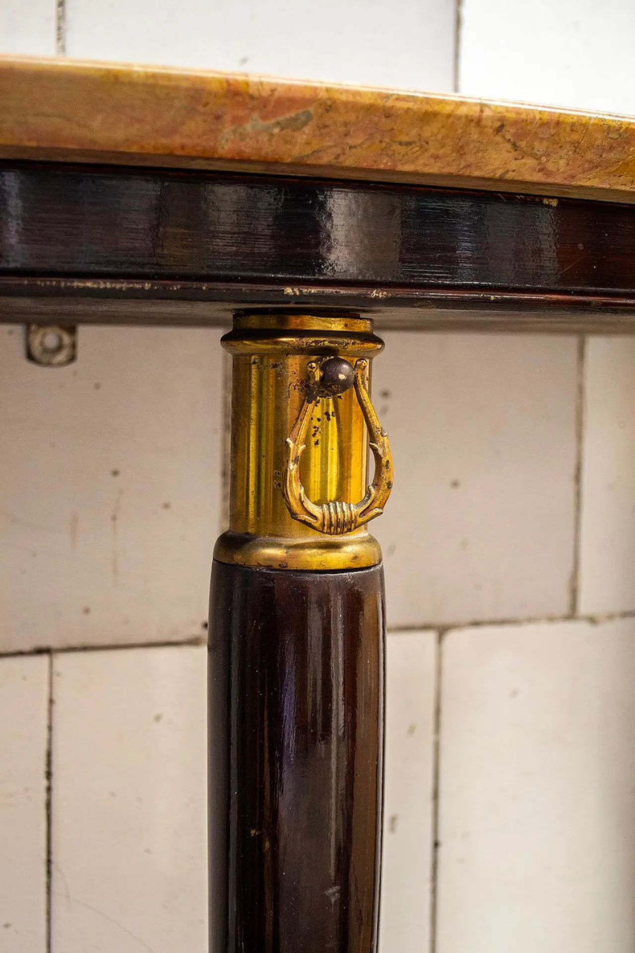 Teak console table attributed to Osvaldo Borsani, 1950s 4