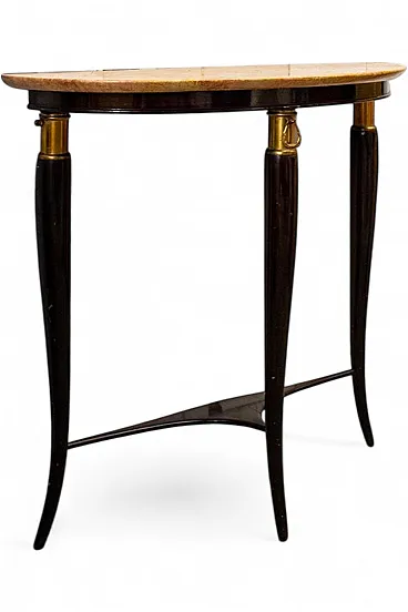 Teak console table attributed to Osvaldo Borsani, 1950s