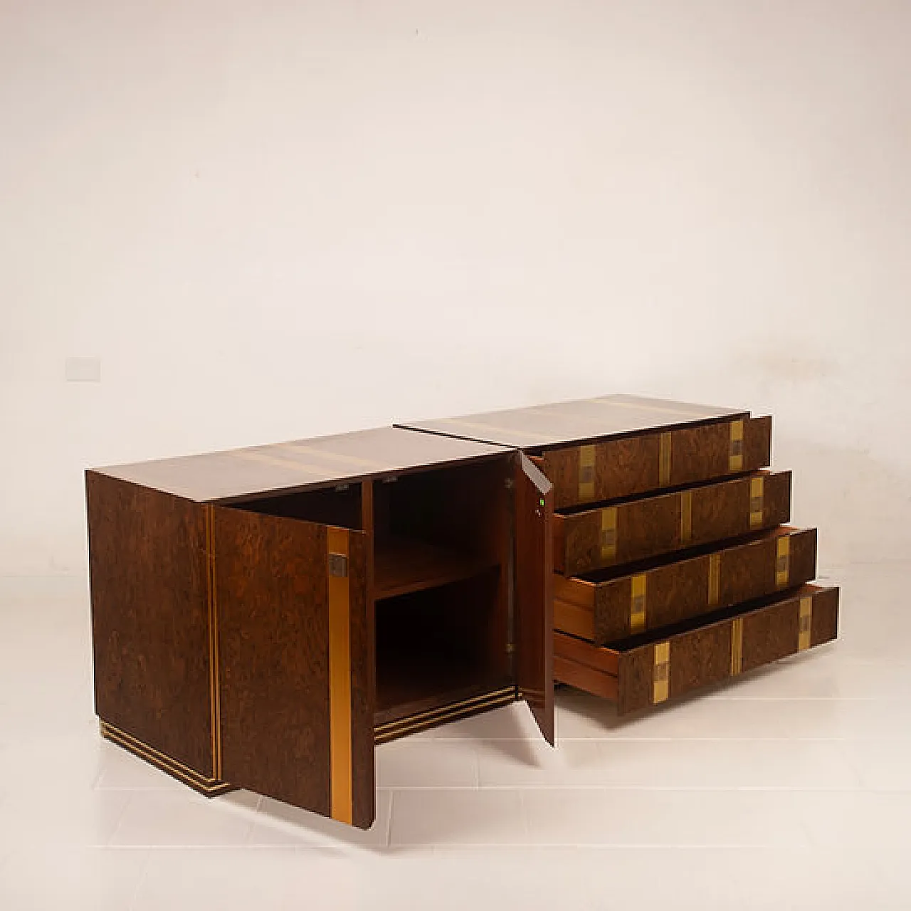 Mobiletto e cassettiera di A. Gaggioli per Gaggioli Roma, anni '70 11