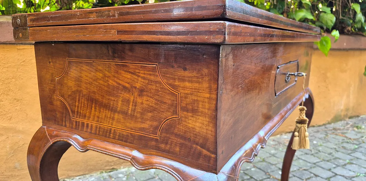 Louis XV inlaid game table, 18th century 7