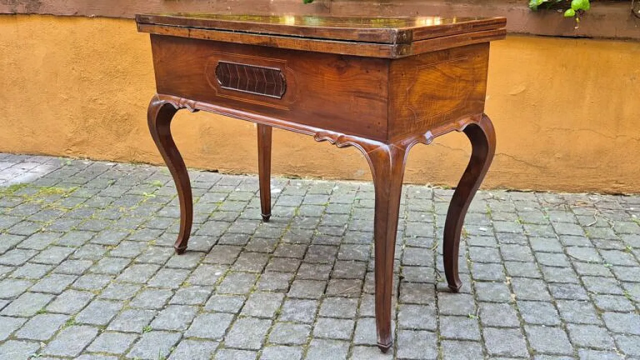 Louis XV inlaid game table, 18th century 13