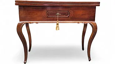 Louis XV inlaid game table, 18th century