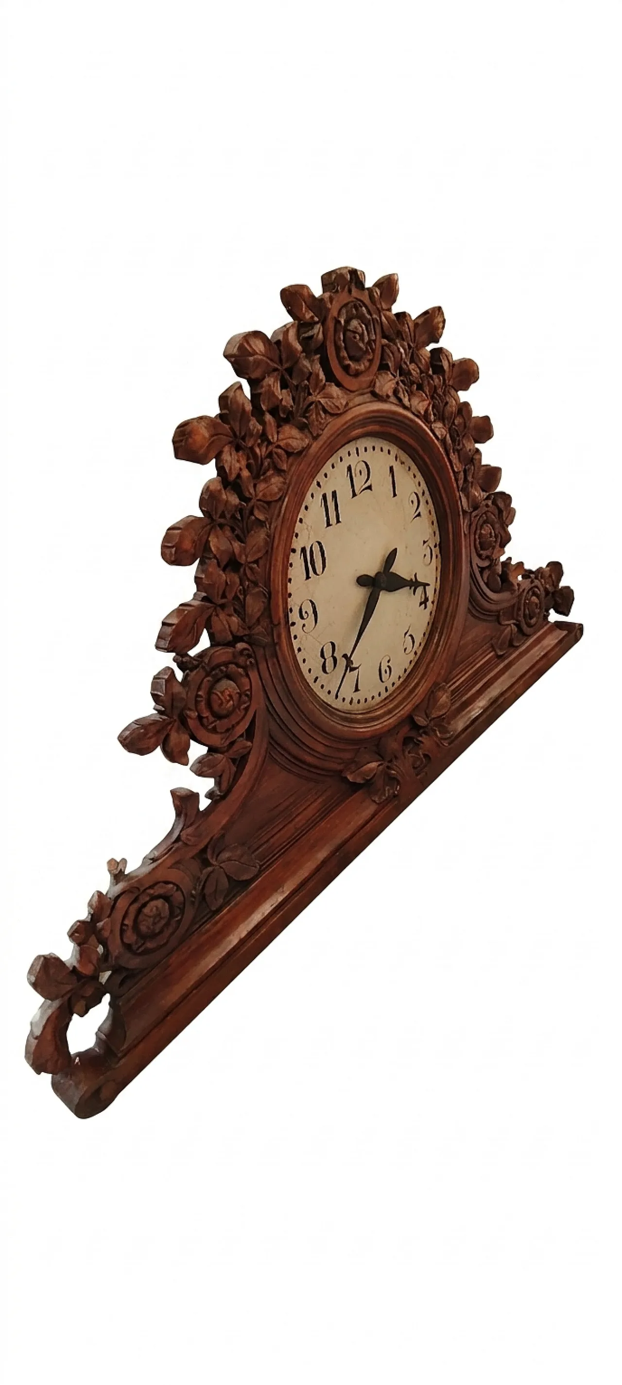 Carved hardwood clock, second half of the 19th century 6
