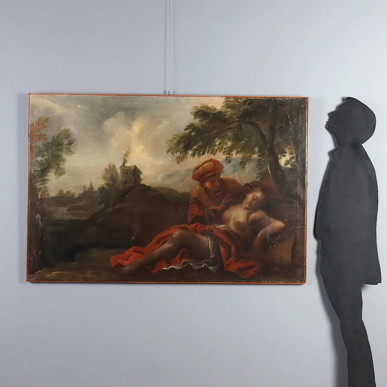 Cephalus and Procris painting, 19th century 2