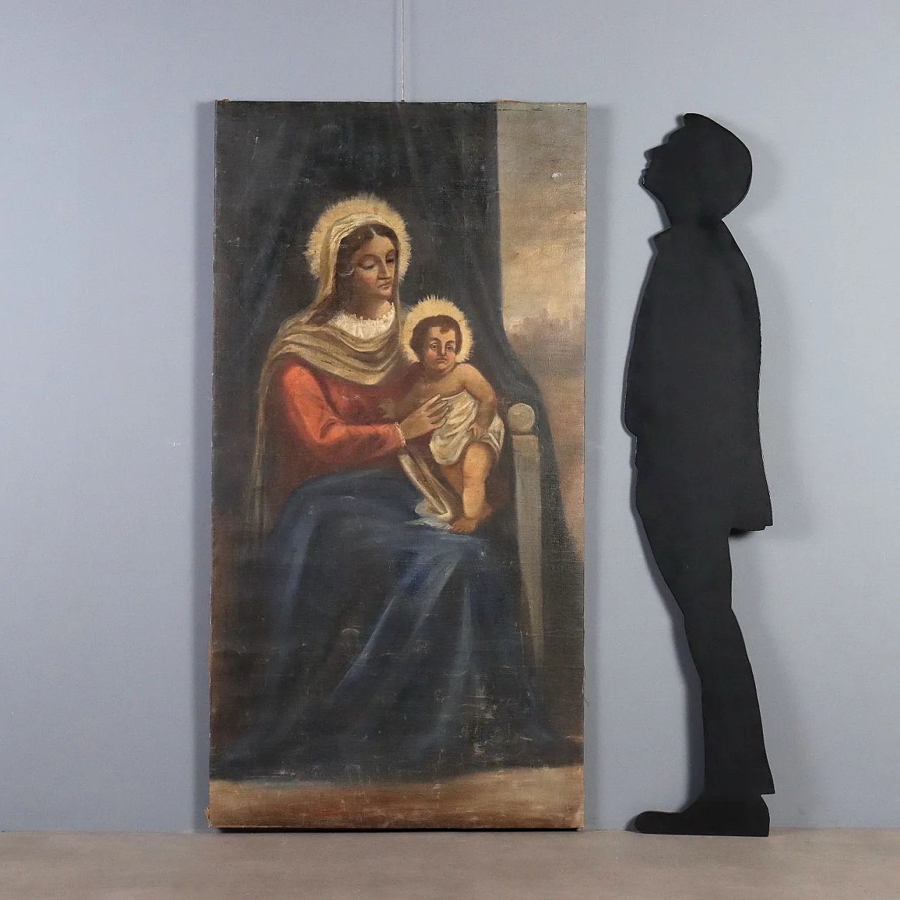 Madonna with Child, oil on canvas, 19th century 2