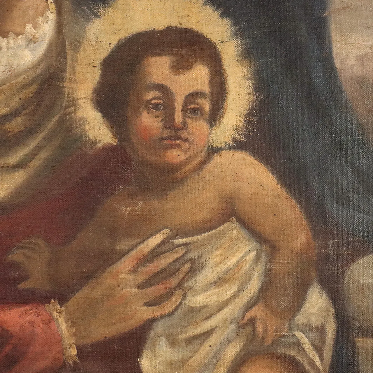 Madonna with Child, oil on canvas, 19th century 5