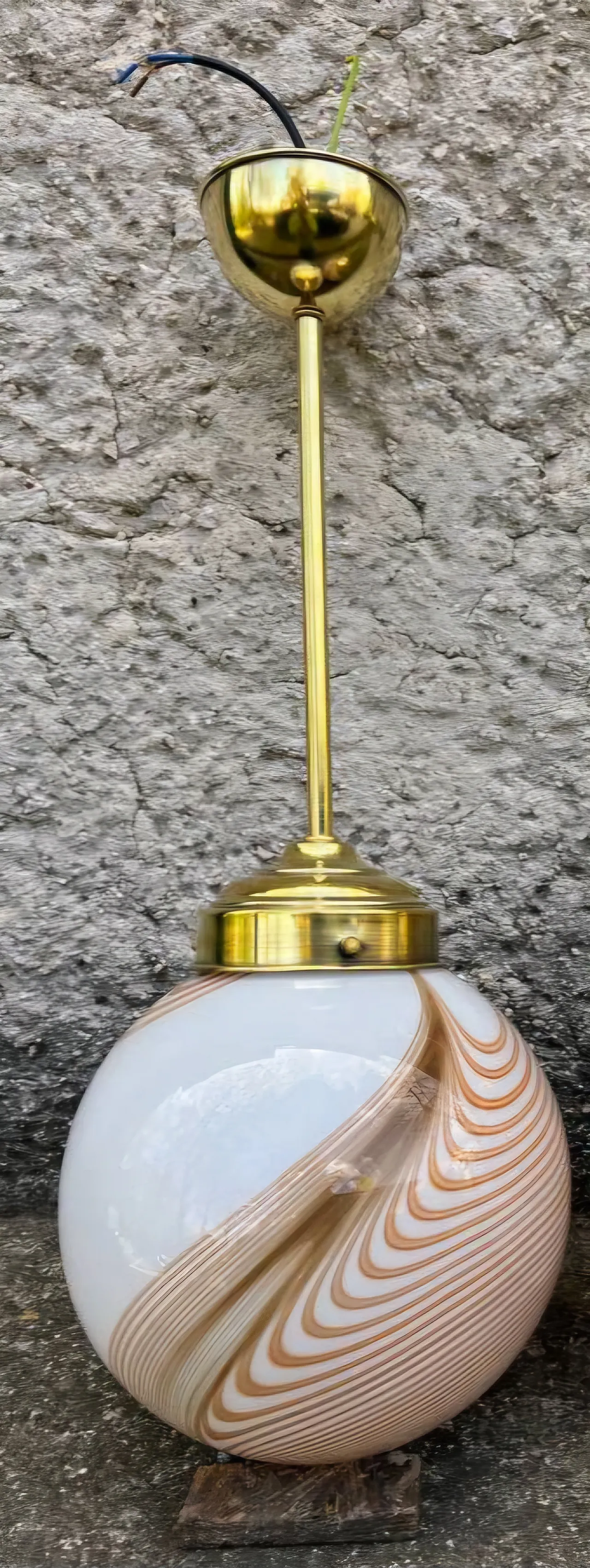 Pair of Murano Glass Ceiling Light by Dino Martens, Mid 20th Century 5