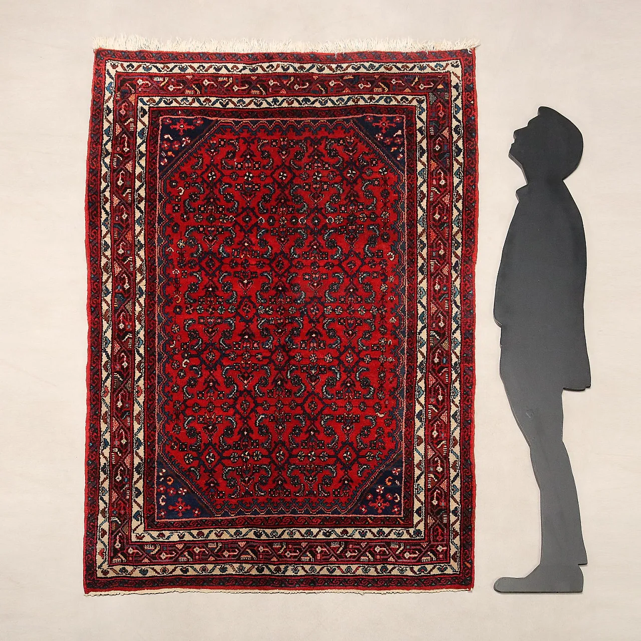 Hosseinabad rug in cotton and wool, 20th century 2