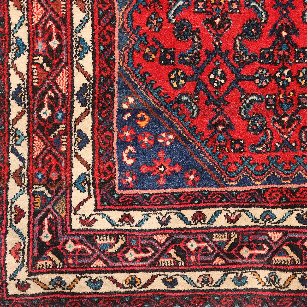 Hosseinabad rug in cotton and wool, 20th century 5
