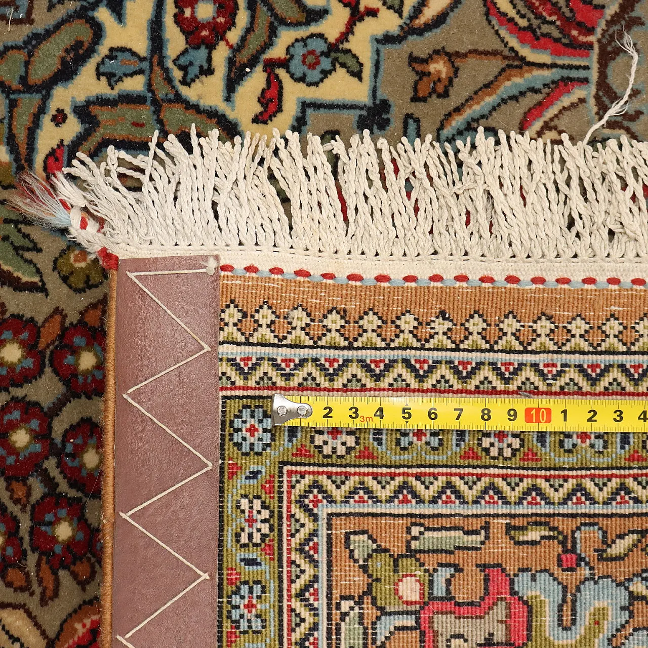 Kum carpet in cotton and wool, 20th century 9