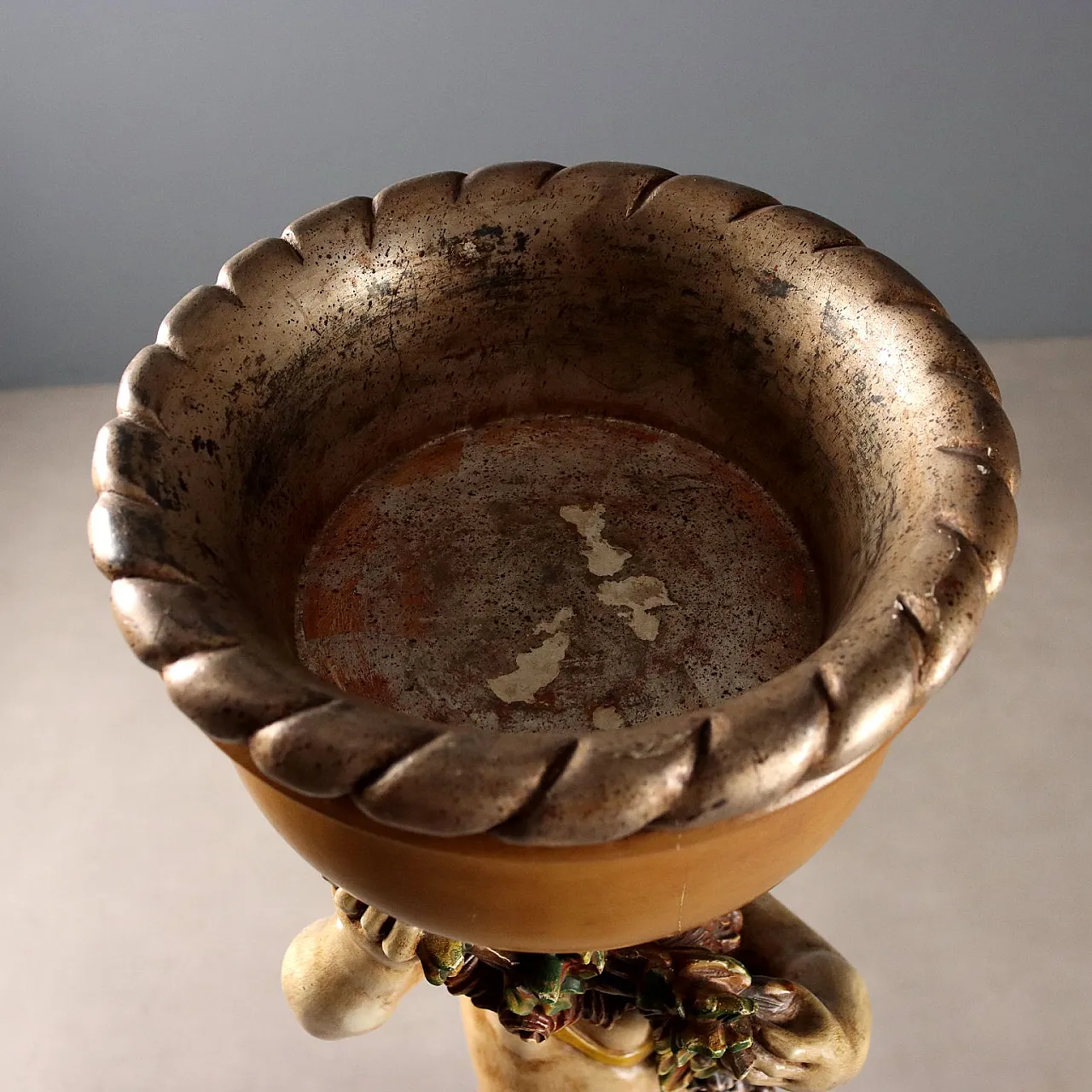 Column vase holder in Baroque style, 20th century 3