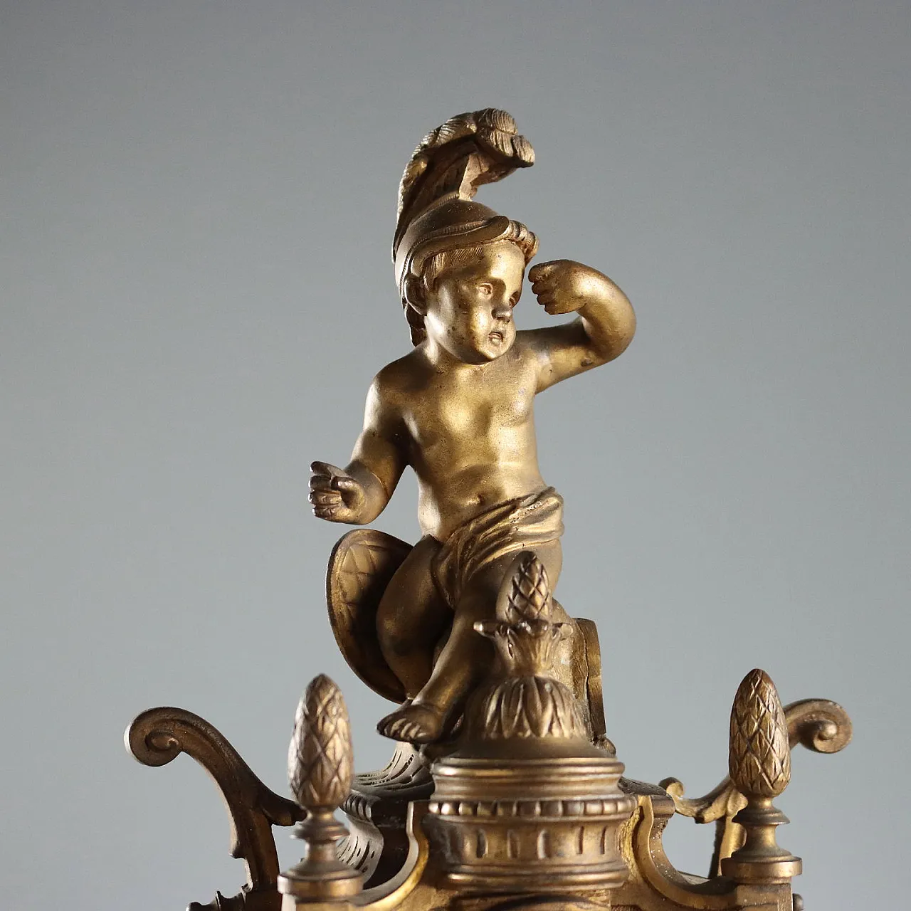 Eclectic style mantel clock, 19th century 3