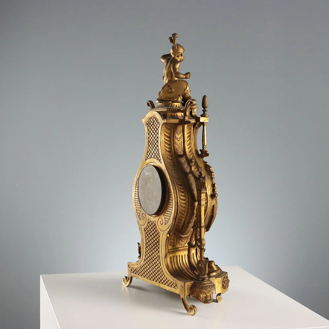 Eclectic style mantel clock, 19th century 9