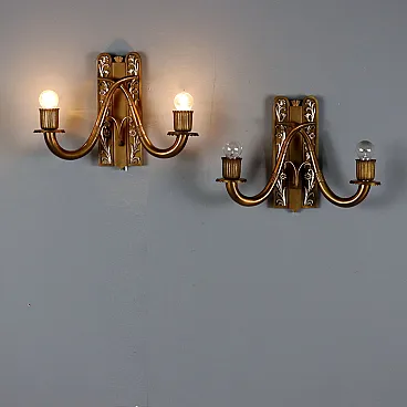 Coppia di applique, anni '50