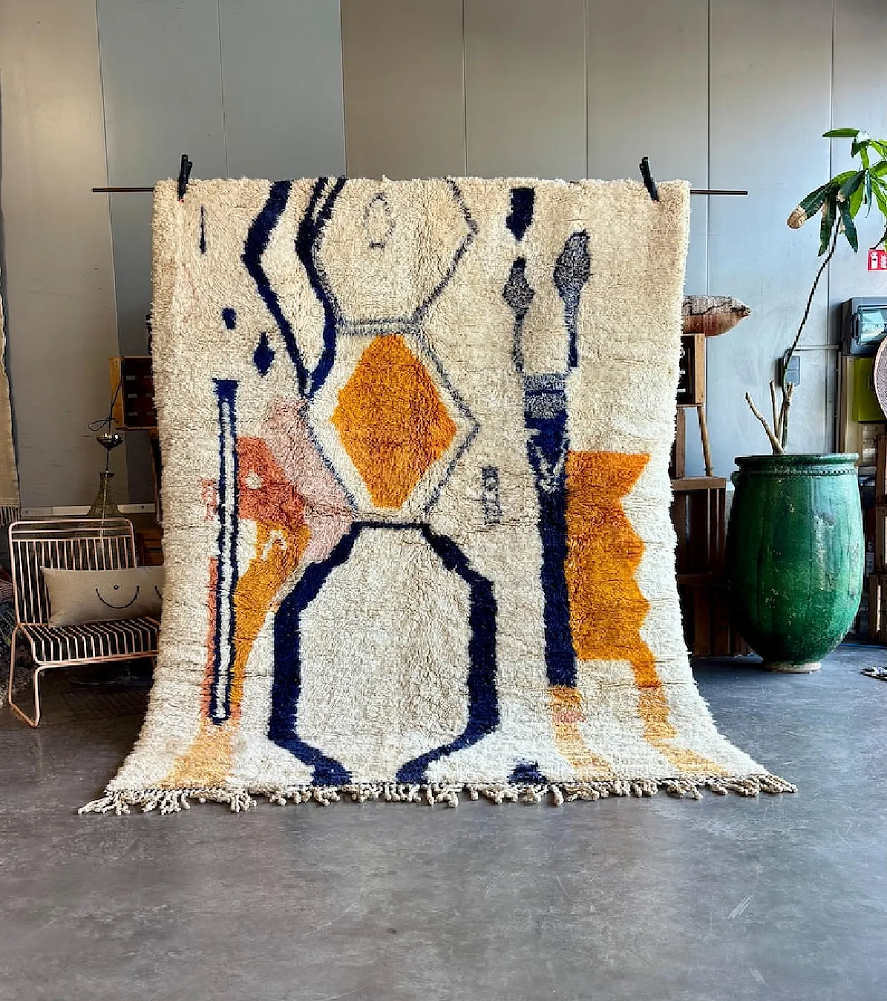 Abstract Moroccan-style shag rug, 2000s 10
