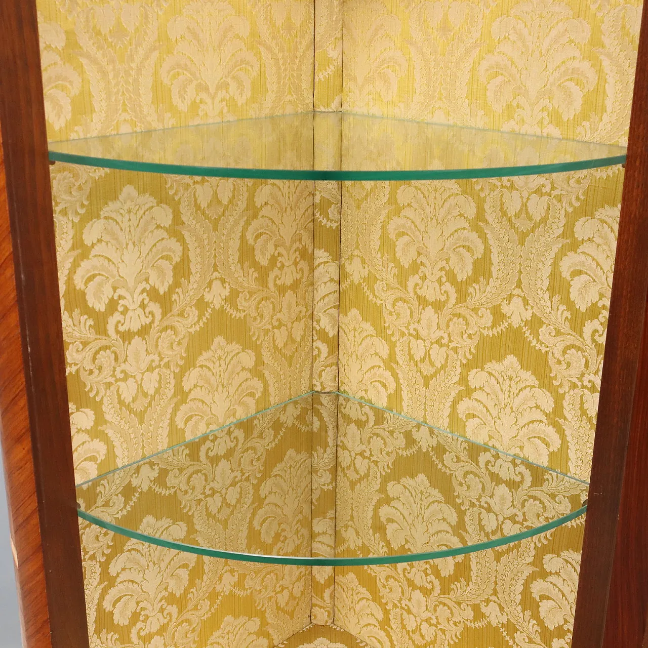 Demi-Lune Napoleon III corner cupboard in Bois de Rose, 19th century 8