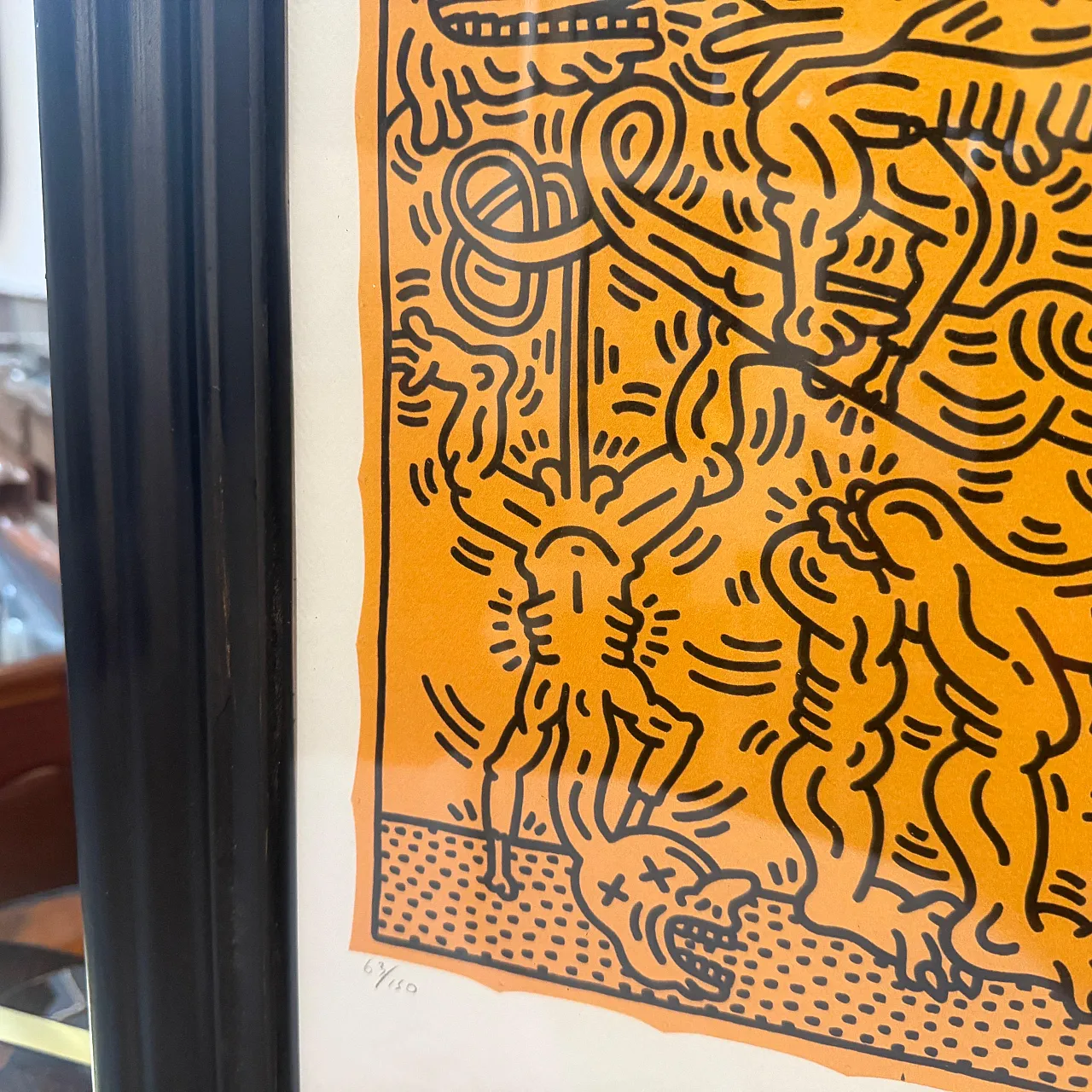 Keith Haring Pop art 63/150 Litografia Senza Titolo, anni 2000 4