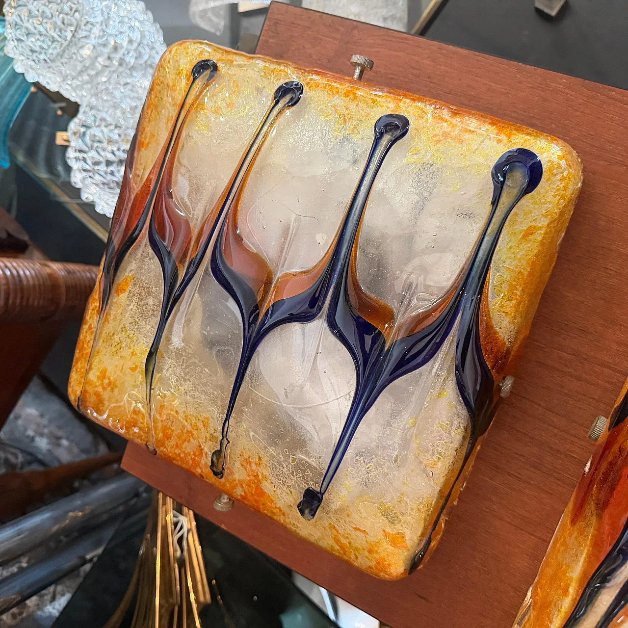 Mid-Century Modern ceiling light By Nason for Mazzega, 1960s 5