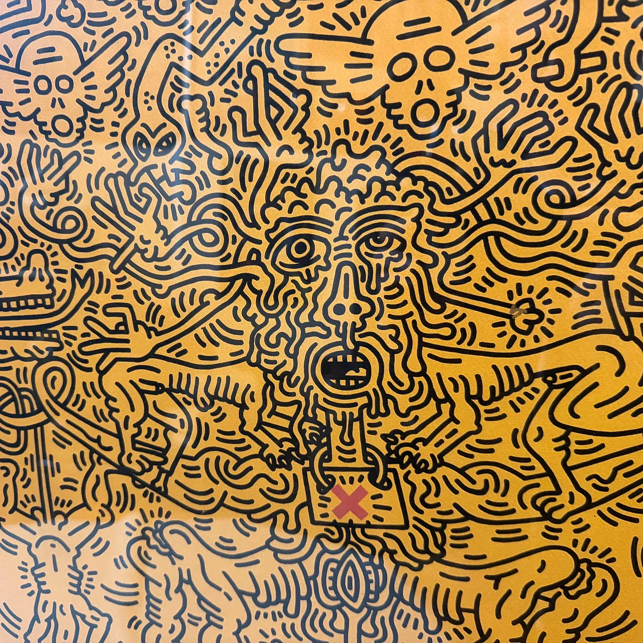 Keith Haring Pop art 63/150 Litografia Senza Titolo, anni 2000 5