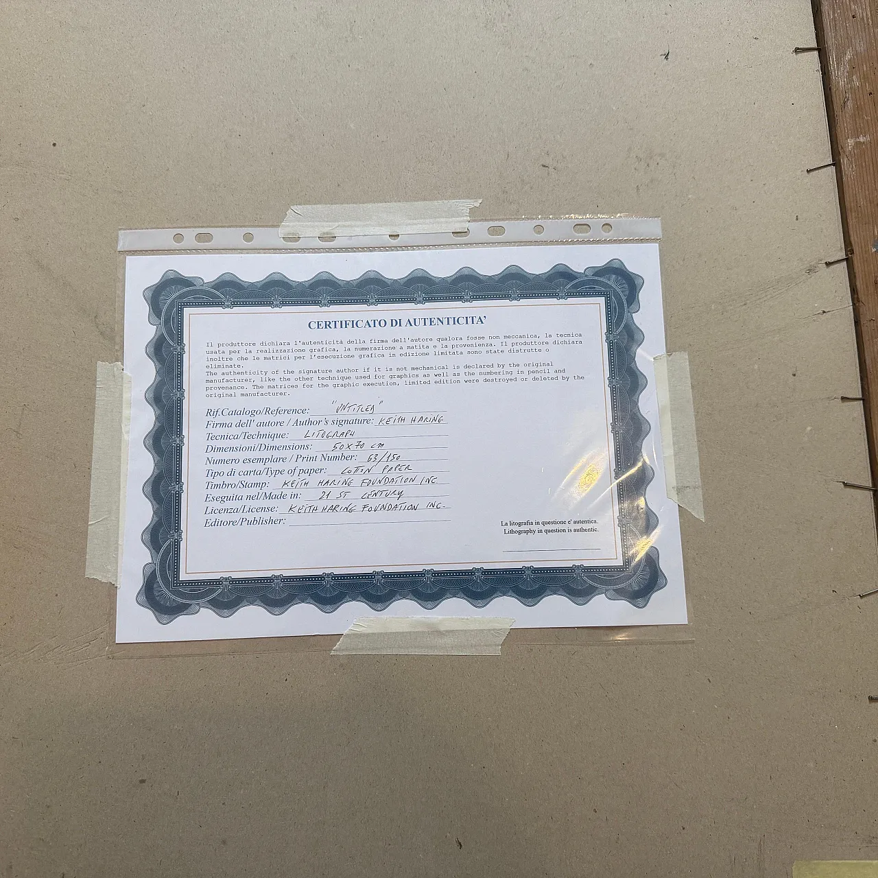 Keith Haring Pop art 63/150 Litografia Senza Titolo, anni 2000 12