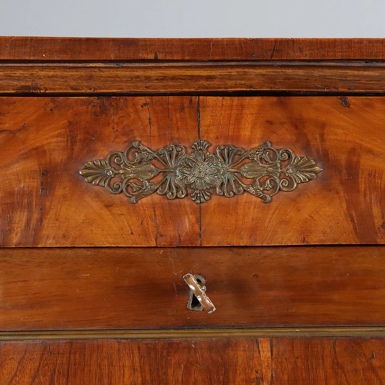 Empire secretaire in walnut, 19th century 6