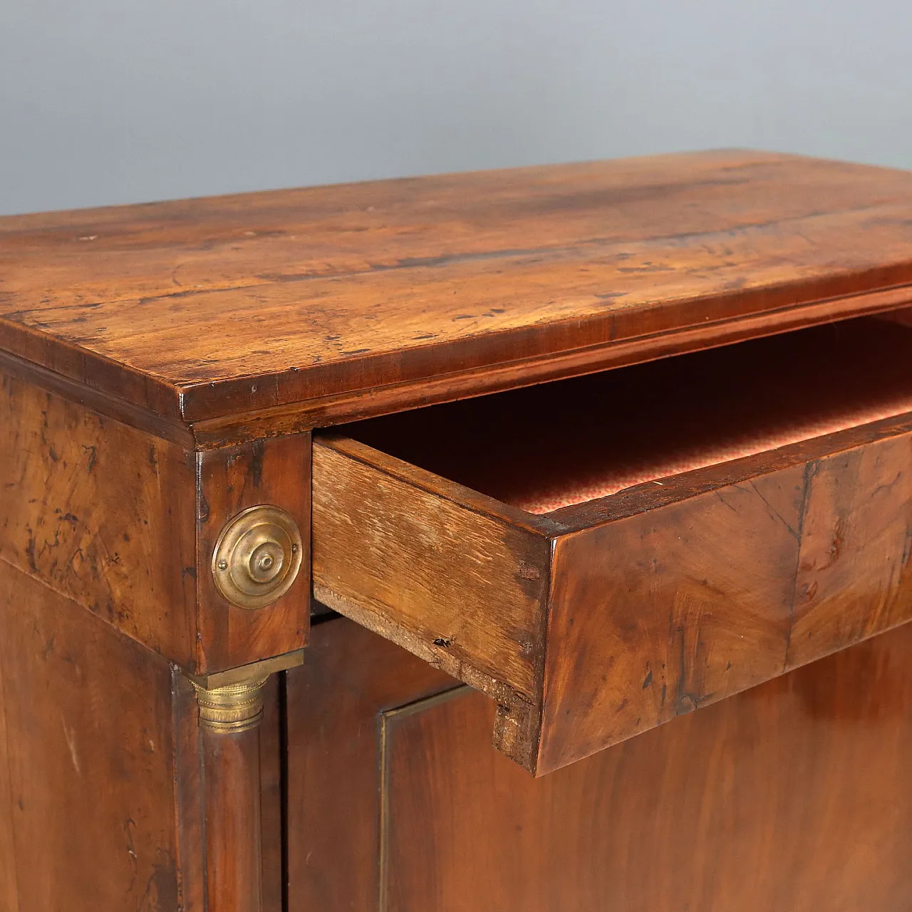 Empire secretaire in walnut, 19th century 8