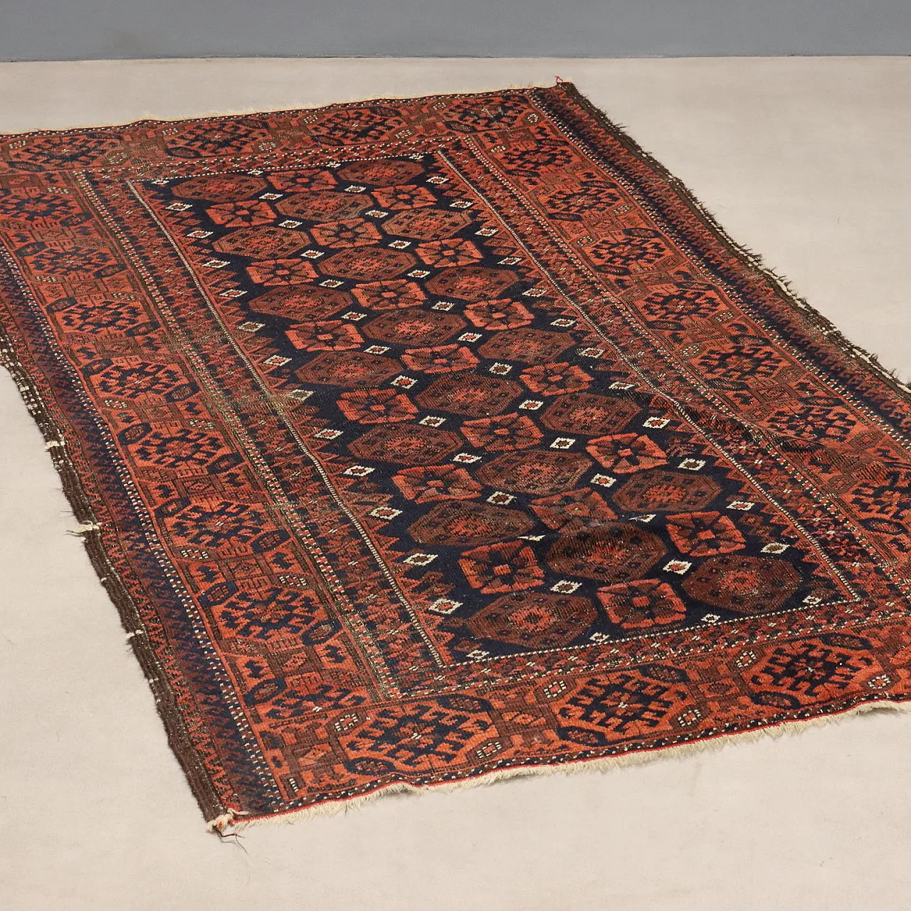 Baluchi rug in cotton and wool, 20th century 1