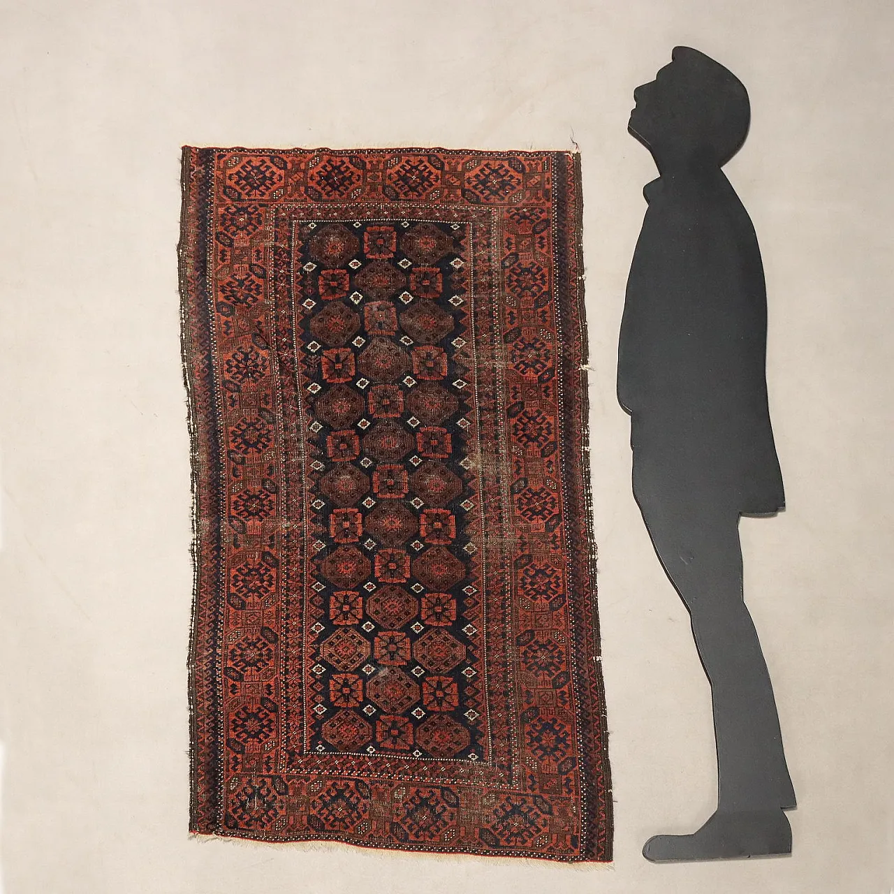 Baluchi rug in cotton and wool, 20th century 2