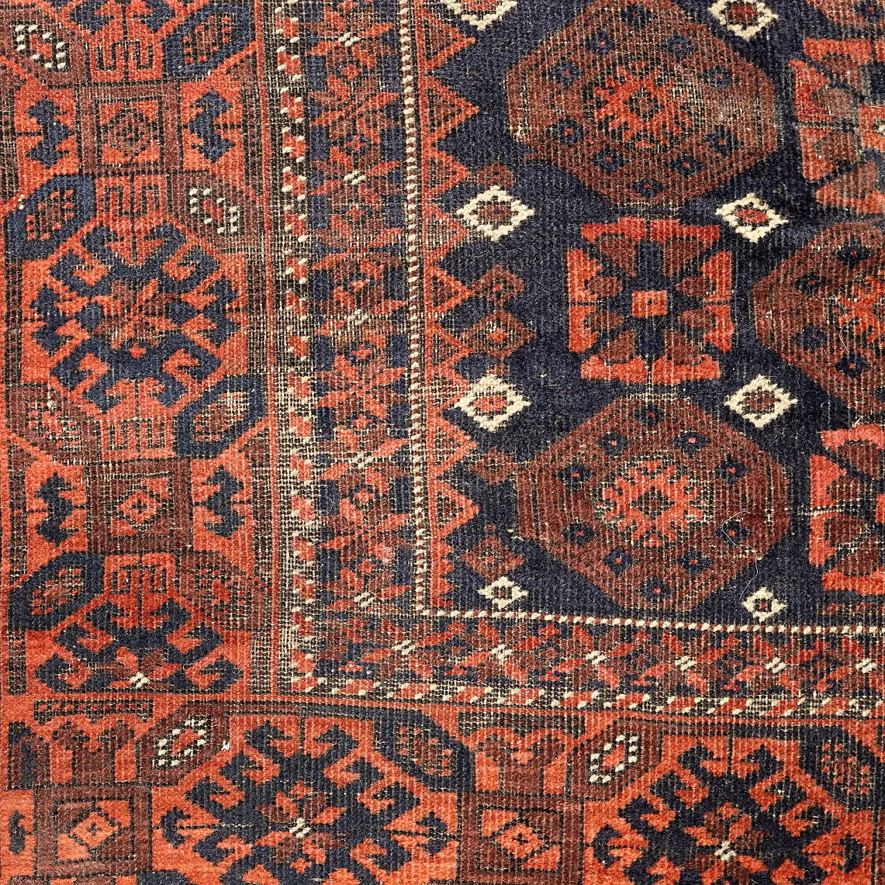 Baluchi rug in cotton and wool, 20th century 5