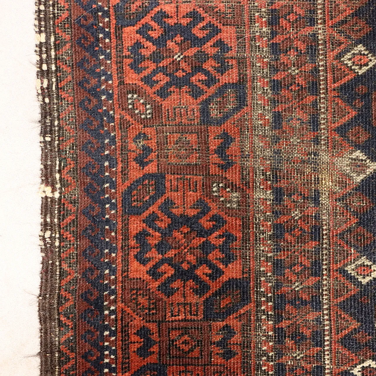 Baluchi rug in cotton and wool, 20th century 6