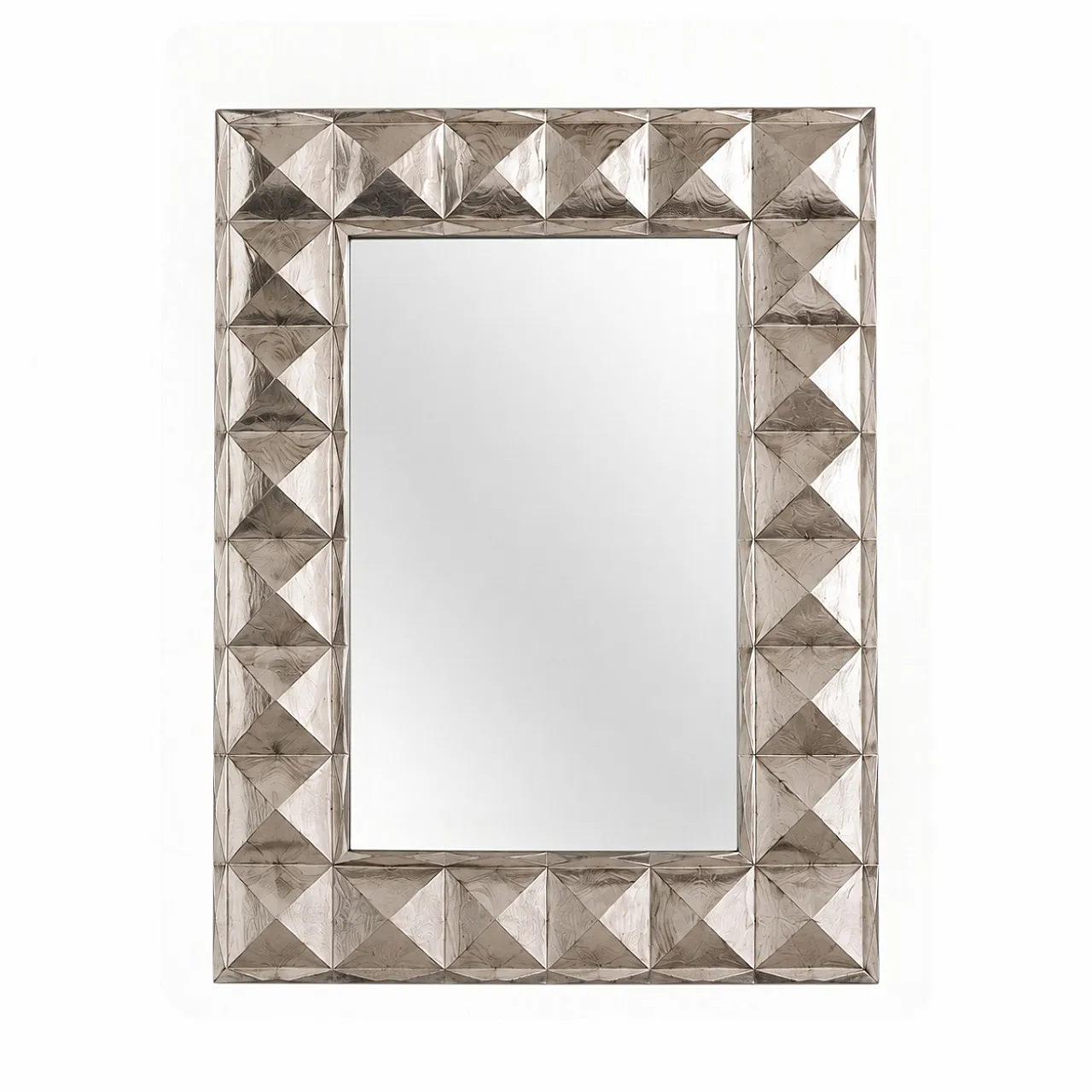 Specchio argentato postmoderno geometrico - metà del XX secolo 1