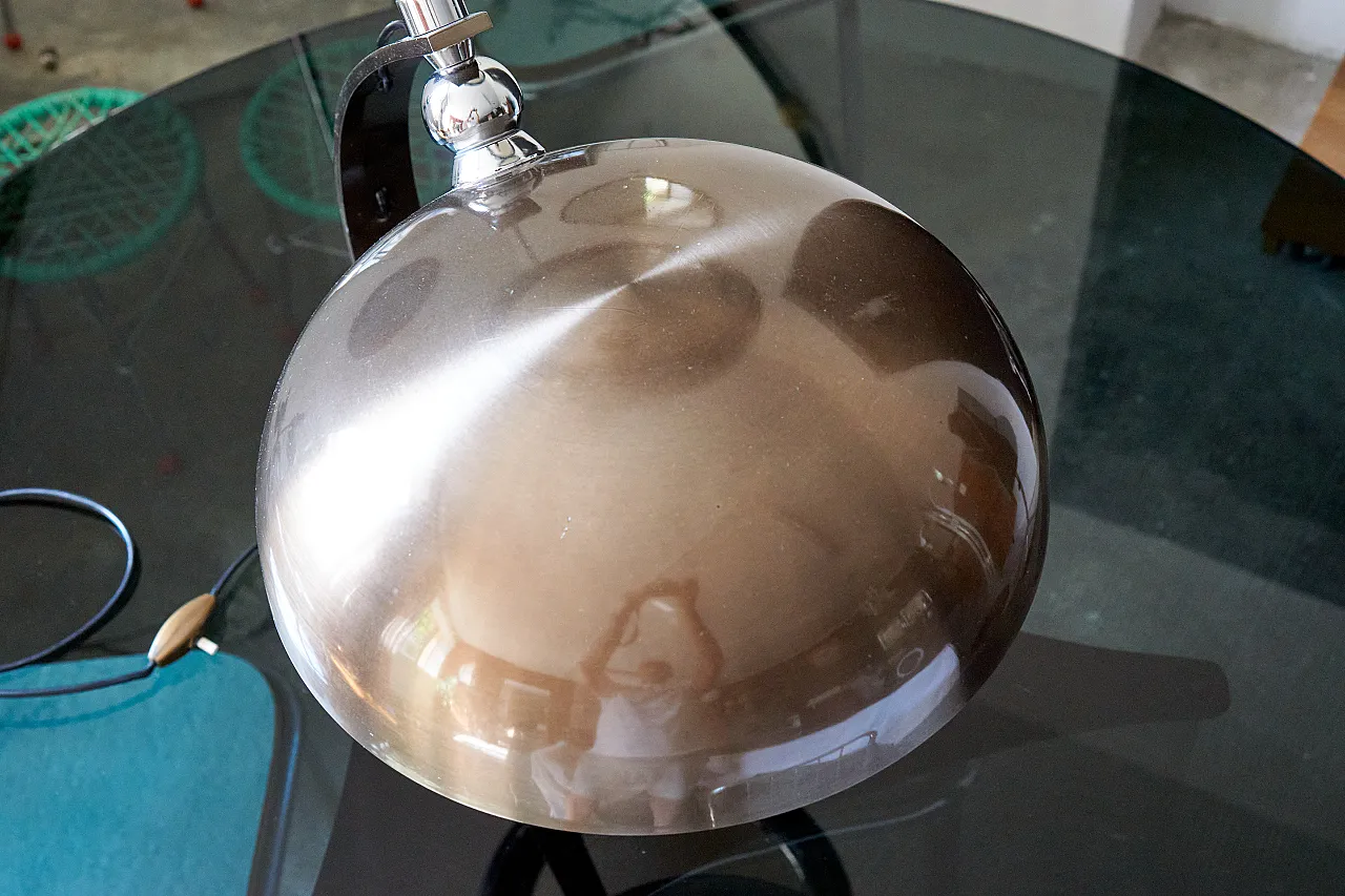 Lampada in metallo bronzato attribuita ad Angelo Lelli,, anni '70 8