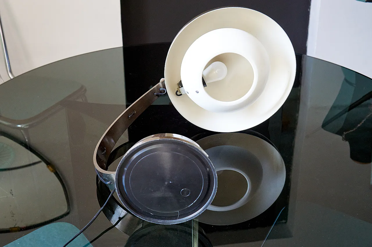 Lampada in metallo bronzato attribuita ad Angelo Lelli,, anni '70 10
