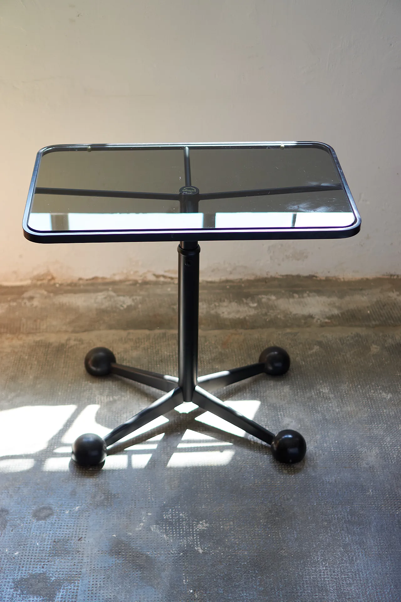 Coffee table with wheels by Allegri Parma, 70s 1
