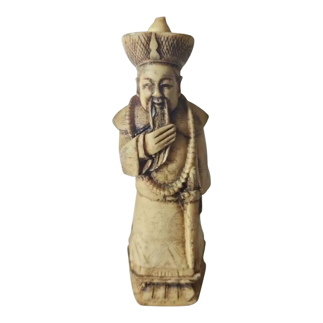 Carved Chinese Ivory Warrior Figure Ming/Quing Dynasty 1
