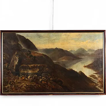 Mountain Landscape with Lake, 19th century