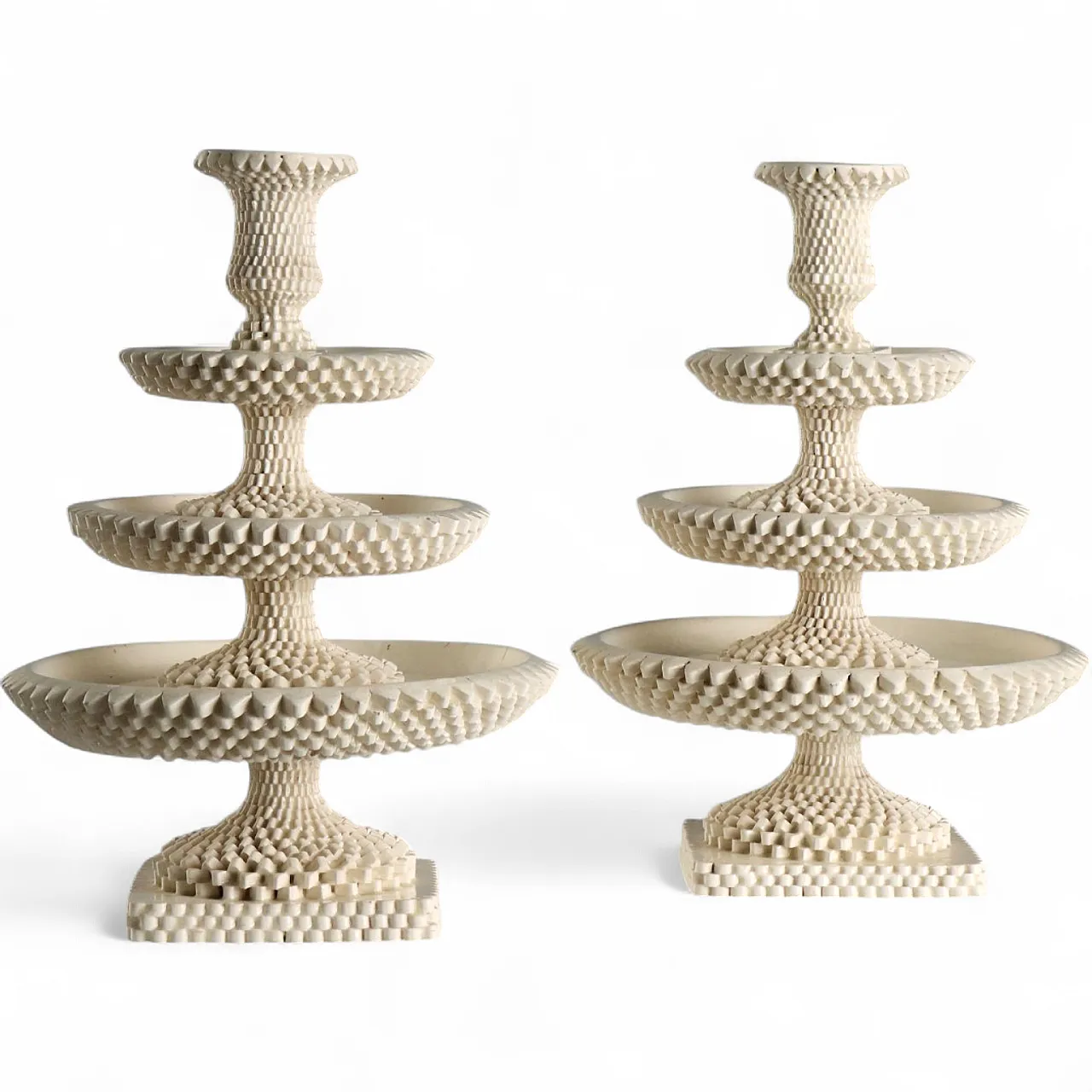 Pair of Neapolitan terraglia stands, 19th century 9