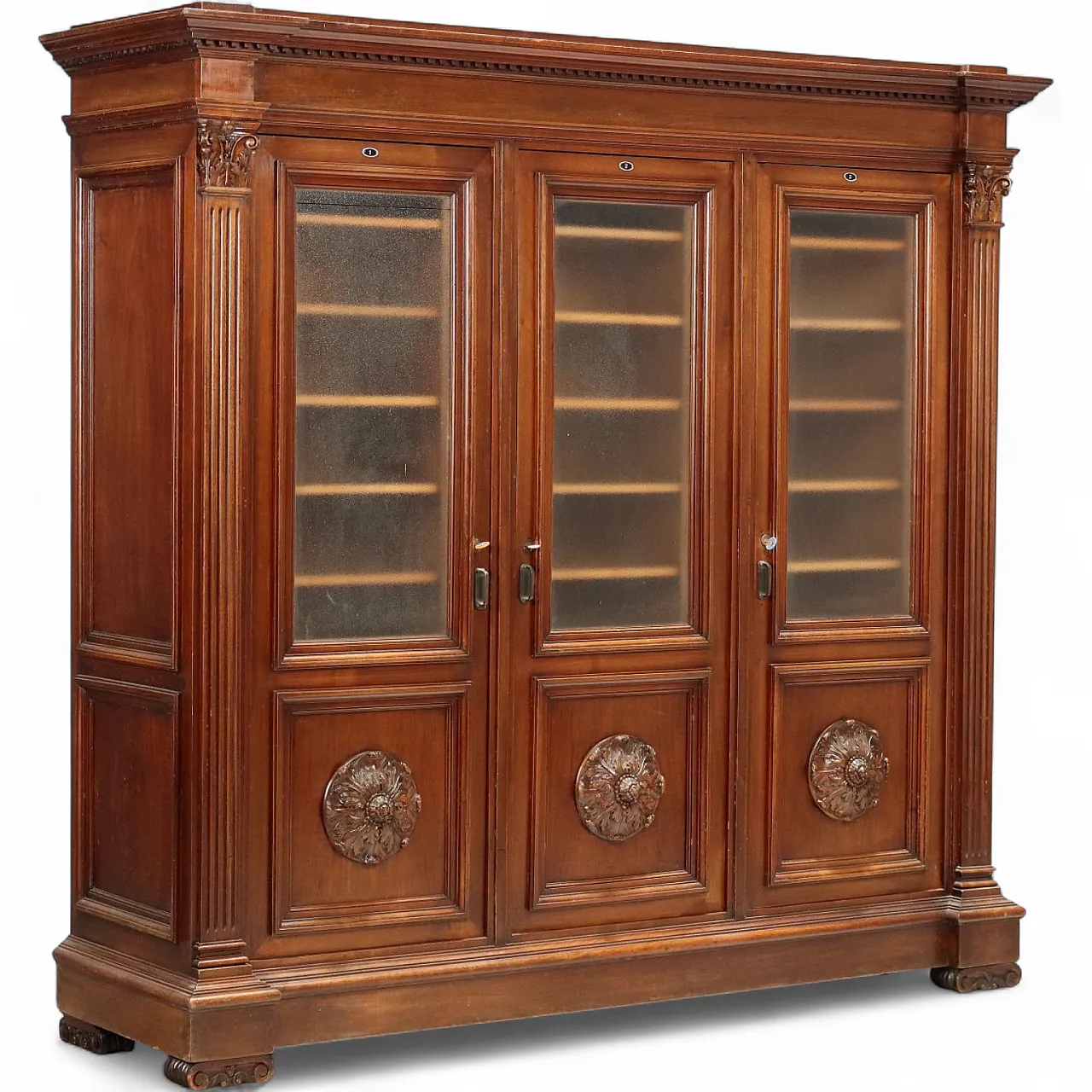 Neo-Renaissance style bookcase, 20th century 11