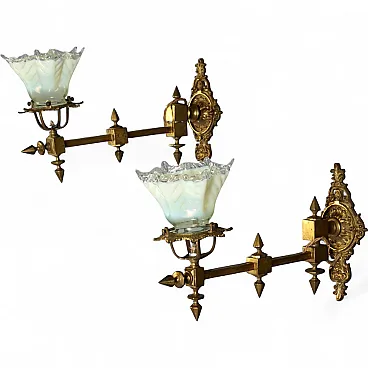 Pair of style appliques, 20th century