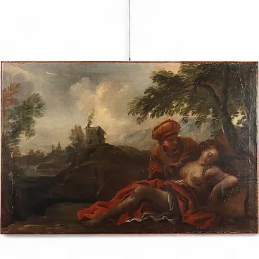 Cephalus and Procris painting, 19th century