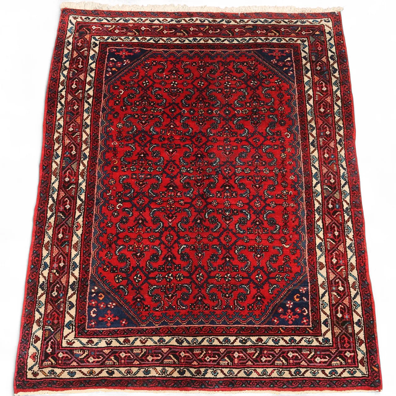 Hosseinabad rug in cotton and wool, 20th century 8